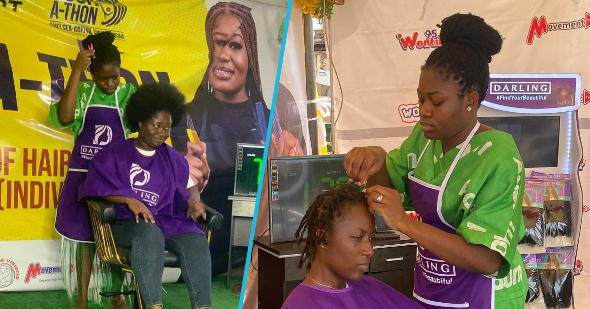 Ghanaian hairstylist Chelsea-Abigail Owusu Ansah began her Guinness World Record attempt for the longest marathon of locing hair on March 6, 2024