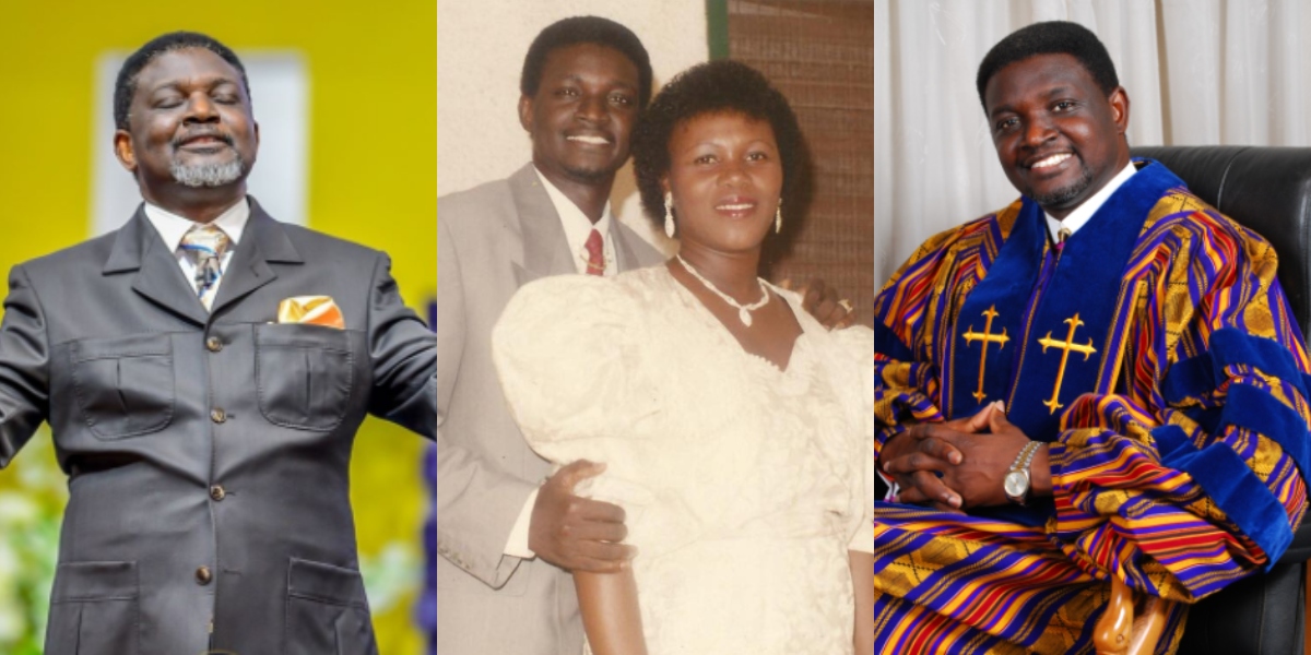 True love: Bishop Charles Agyinasare shares romantic message to wife to celebrate 35 years of marriage