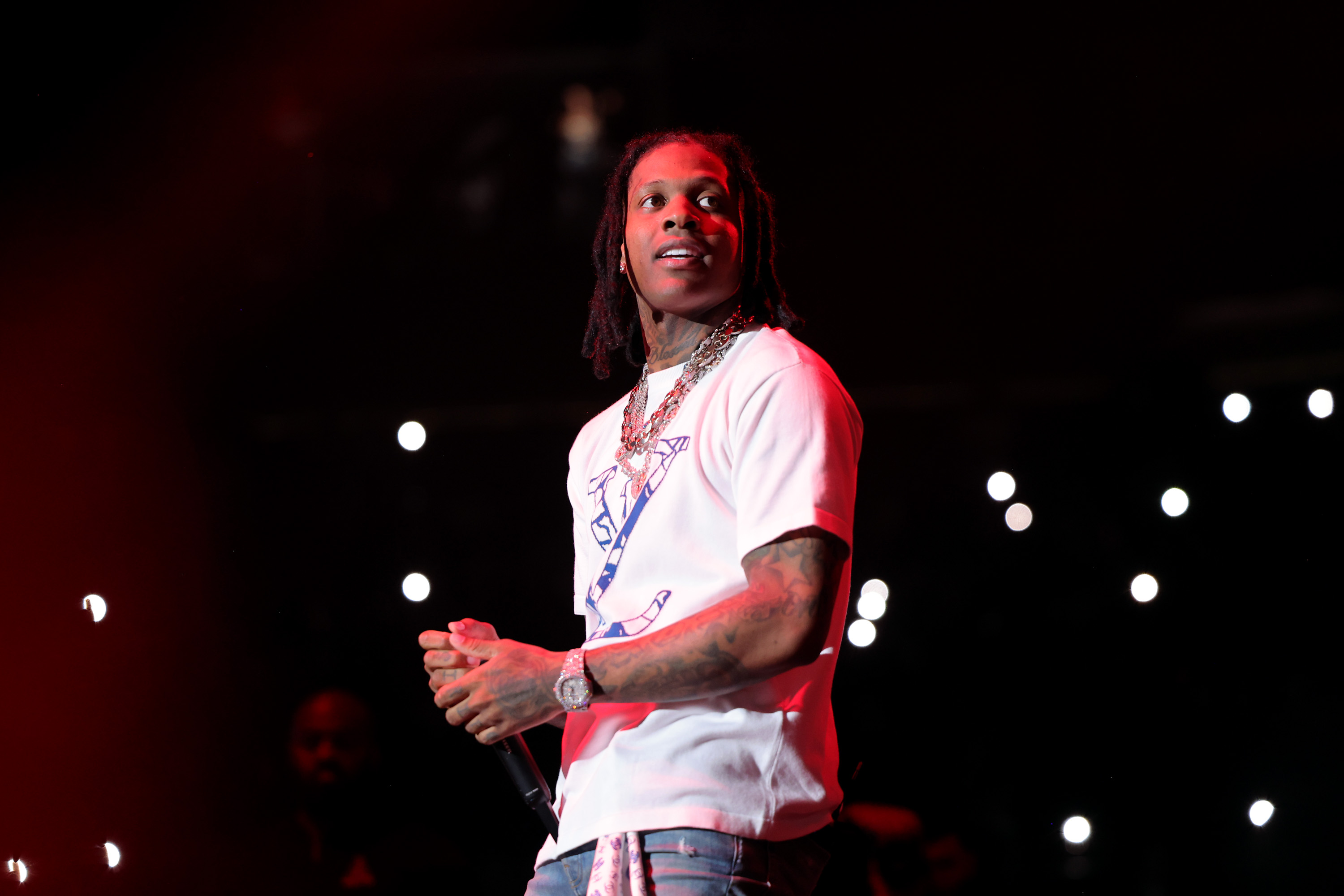 Lil Durk performs during iHeart Powerhouse 105.1