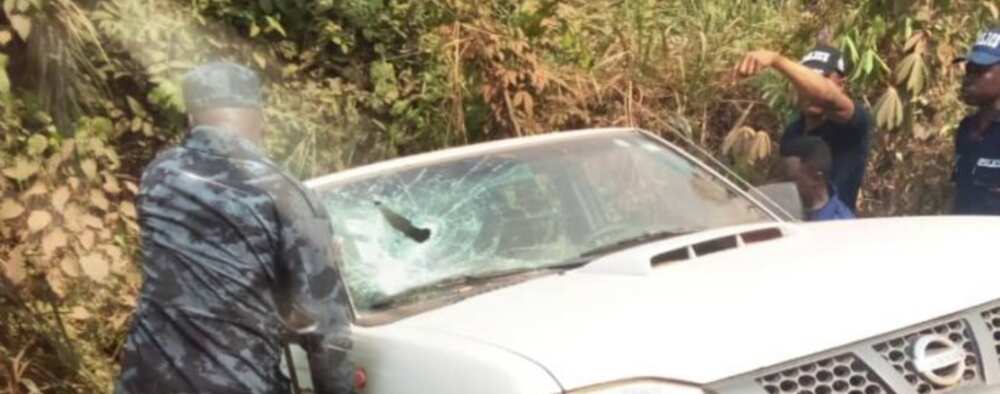 Video: Policeman killed in highway robbery, GH¢500,000 stolen