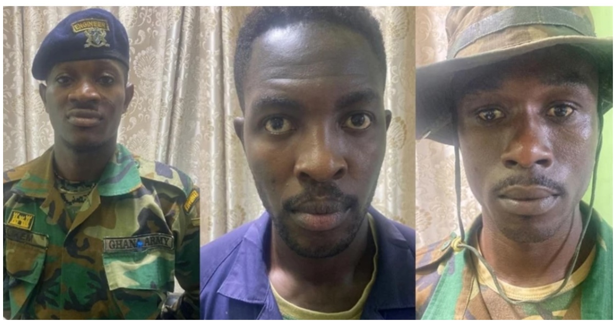 Three Soldiers And One Civilian Arrested By Ghana Police For Robbery