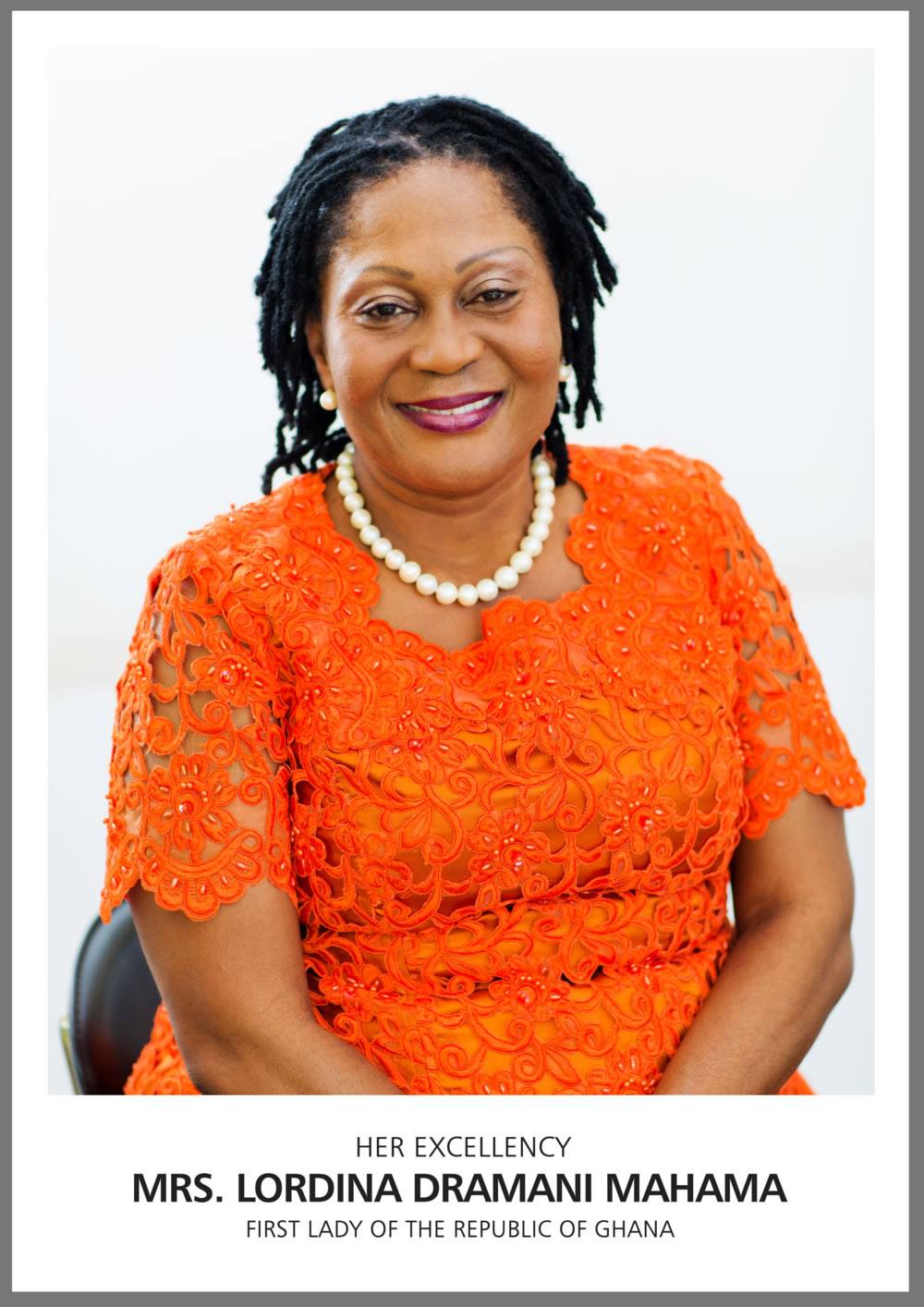 Lordina Mahama is a former First Lady of Ghana