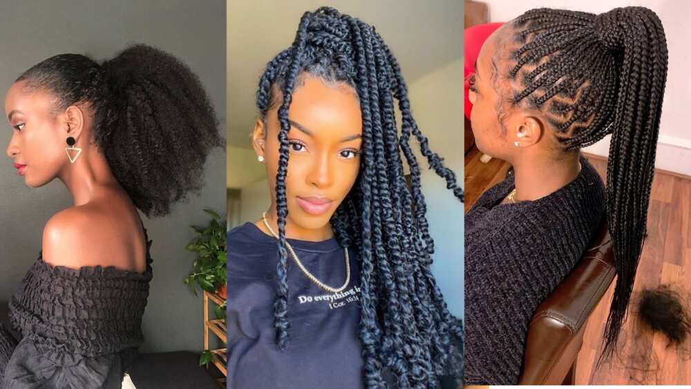 50+ latest ponytail hairstyles in Ghana to up your hair game 