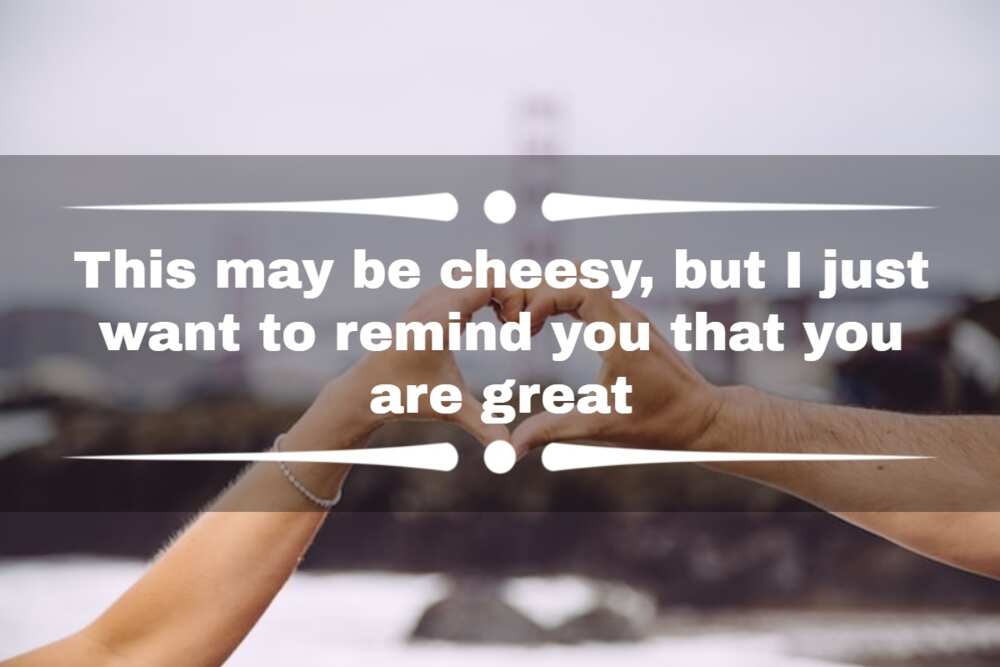 Cheesy, I love you quotes