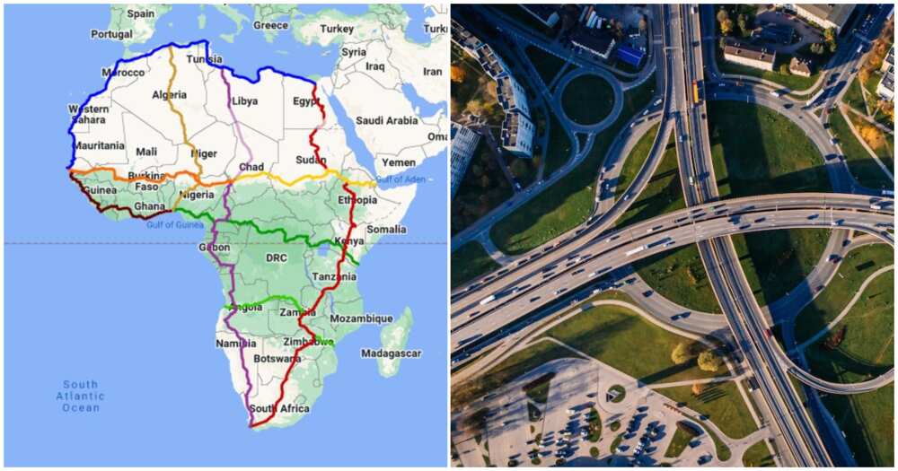 Major highways in Africa