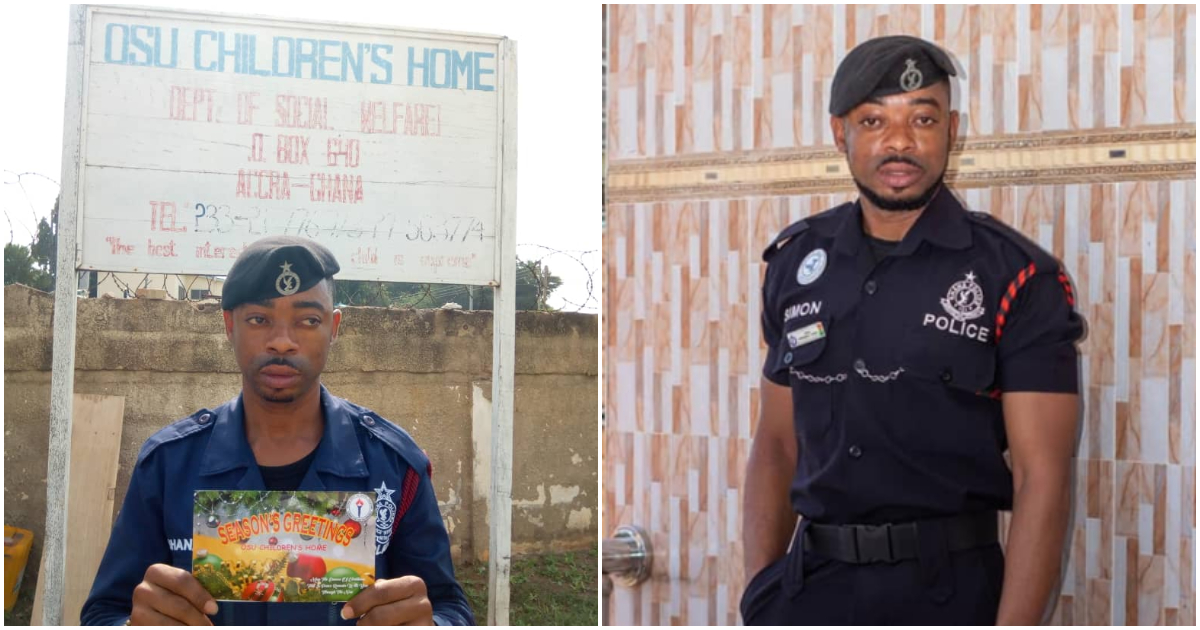 Photos of Ghanaian police officer Simon Agbeko.