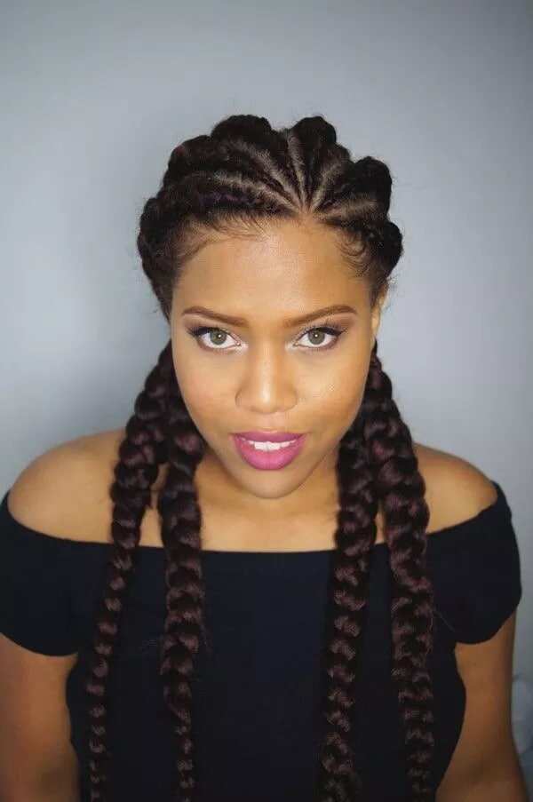 Top 158+ big braids hairstyles pictures super hot - POPPY