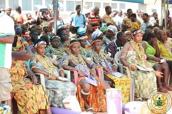 Akufo-Addo celebrates Ngmayem Festival with the people of Manya Krobo