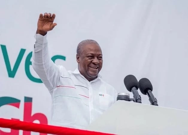 John Mahama says he will implement progressive reforms if elected in 2024.
