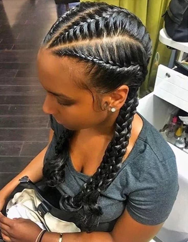 Trendy Nigerian cornrow hairstyles for 2018