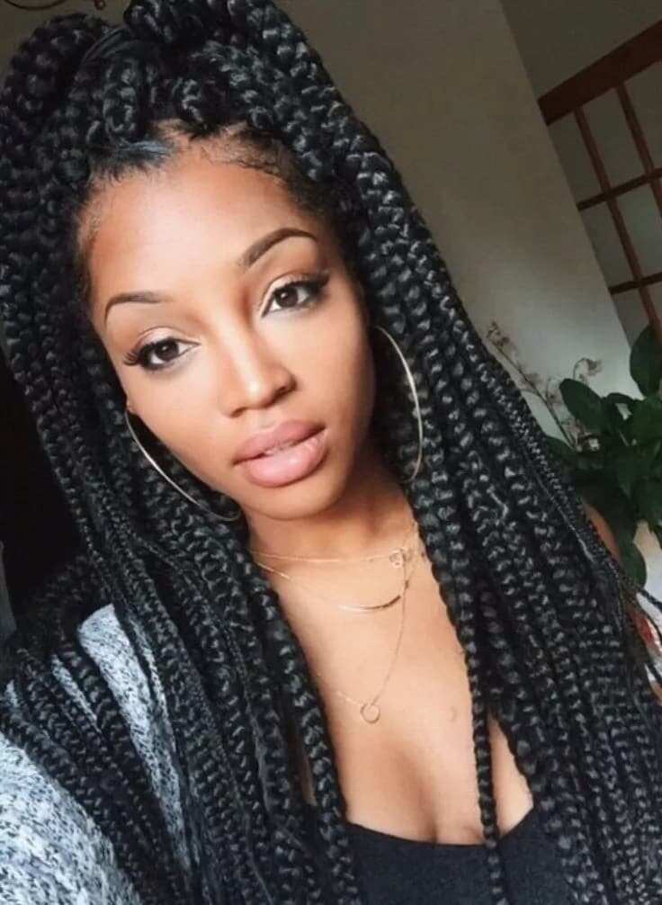 43 Pretty Small Box Braids Hairstyles to Try  StayGlam