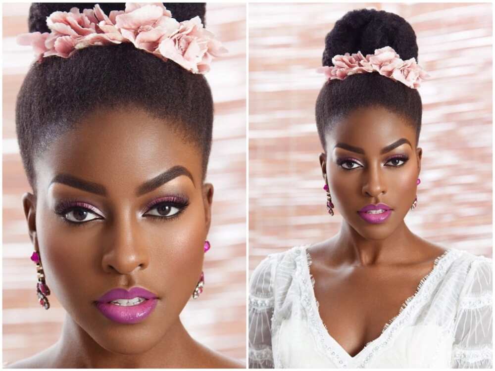 Latest bridal hairstyles in Ghana 