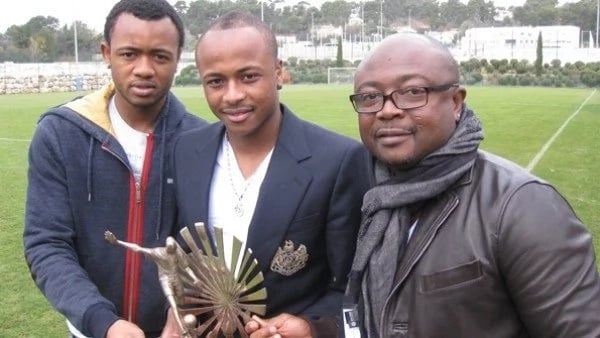 Abedi Pele with sons