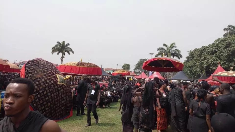 Photos from Asantehemaa's funeral in Kumasi