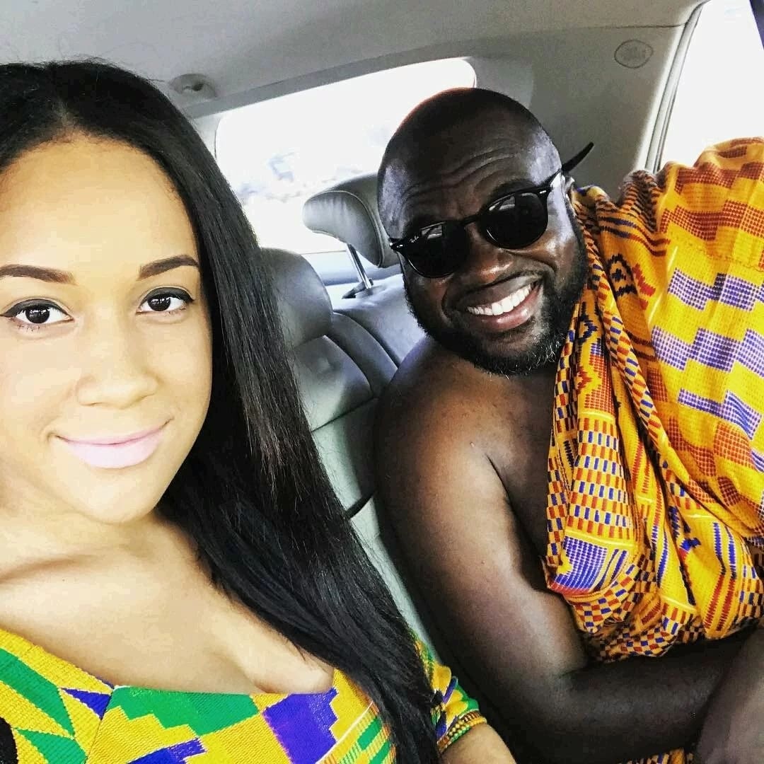 Ghanaian couple clad in Kente