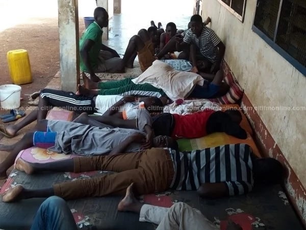 Students Tamale-based SHS sleep under trees due to congestion