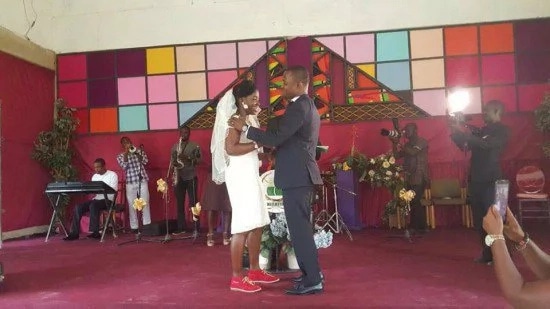 Ghanaian bride explains why she wore sneakers to her wedding