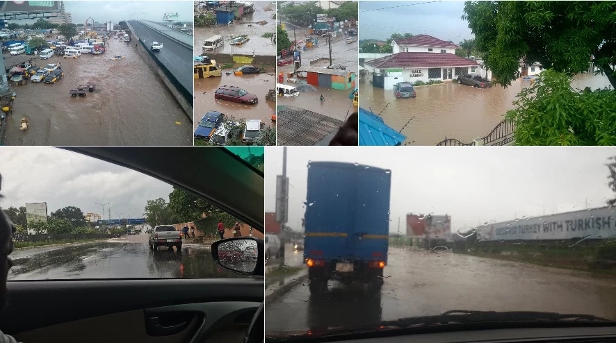 Photos: Accra floods again; Meteo agency issues warning