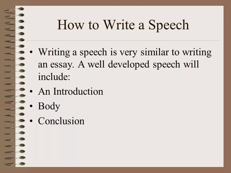 essay on speech writing