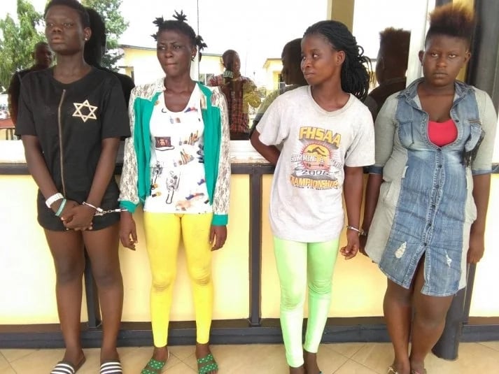 Four female armed robbers arrested in Kumasi