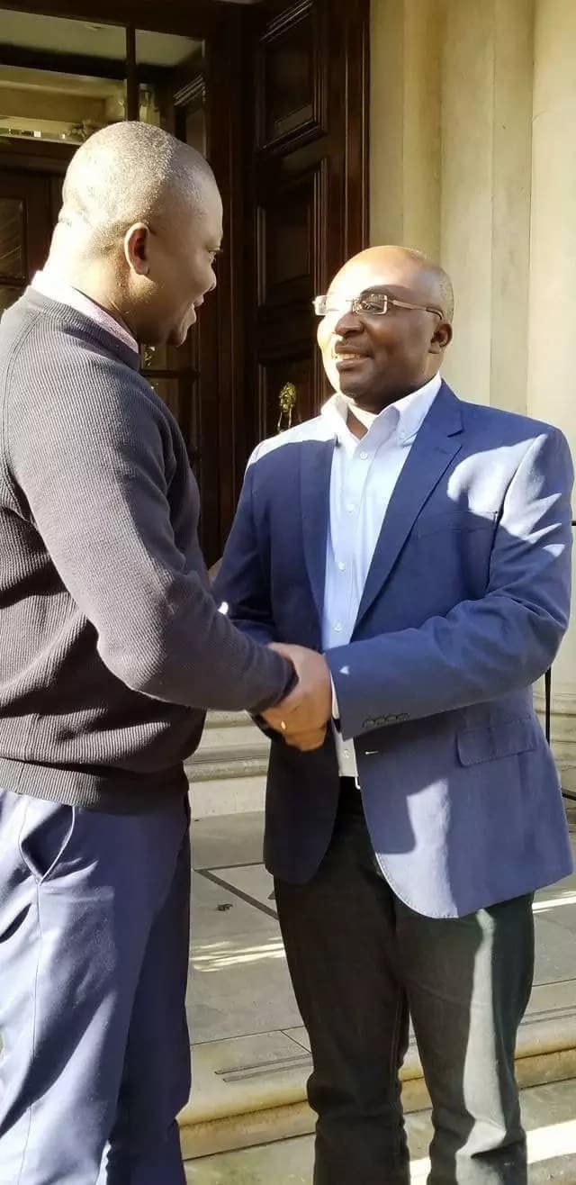 Vice President Dr Bawumia met Abetifi MP, Bryan Acheampong in London as was returning to Ghana