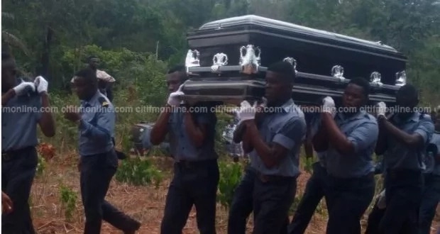 Here are all the photos from the KNUST girl's burial