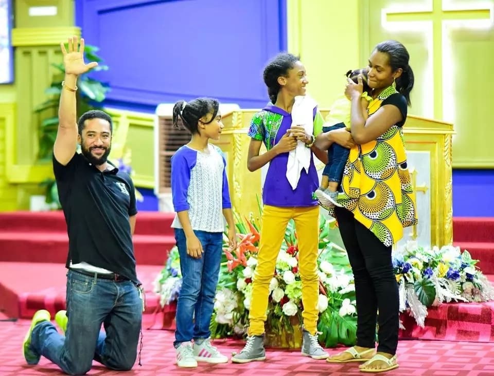 Majid Michel and family pictures and story