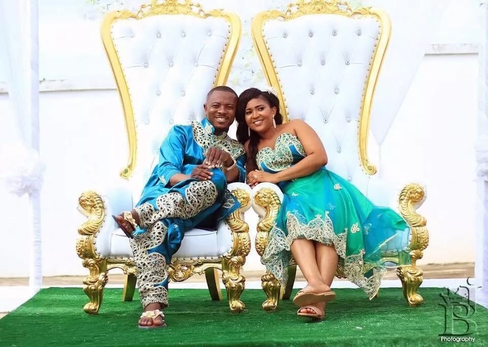 Adom FM's Kwamena Idan weds in star-studded glitzy ceremony (Photos)