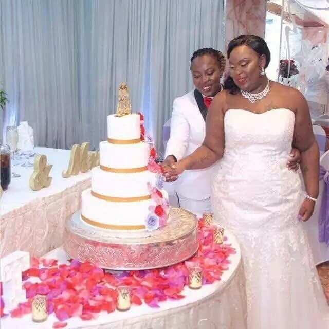 YEN.com.gh has more photos of the lesbian Ghanaian couple who wedded in Holland
