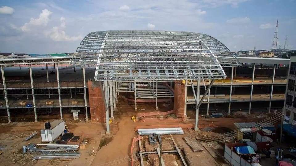 Photos: Revamped Kumasi Central Market taking shape after fire outbreak