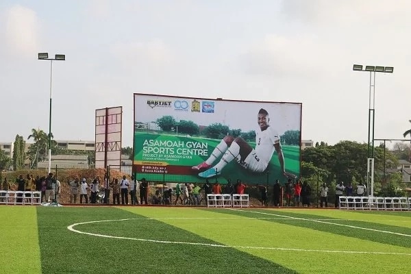 Asamoah Gyan commissions mega sports complex for alma mater Accra Academy