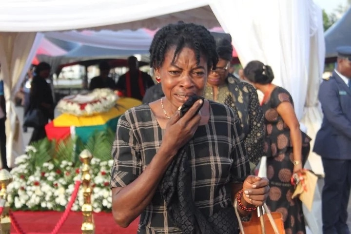 Photos from the funeral of Captain Mahama