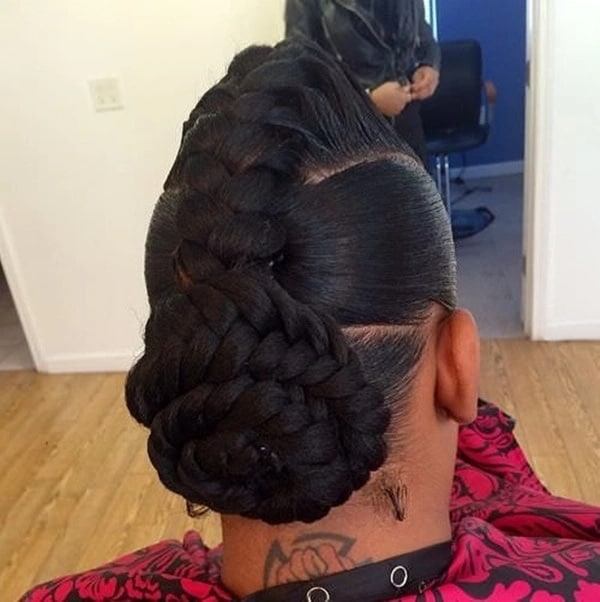 Goddess braids with kanekalon hair