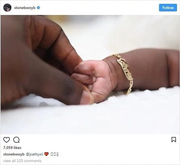'Secret' behind the name of Stonebwoy's daughter revealed