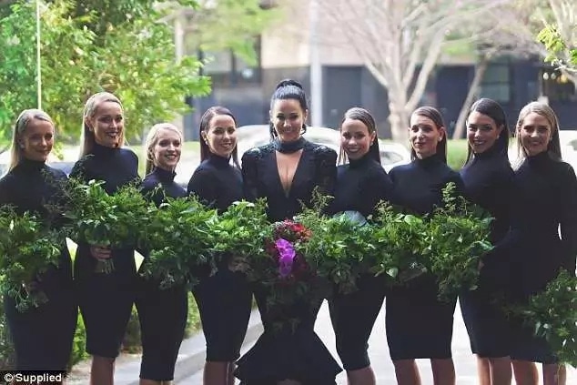 Meet the bride who wore a black gown for her wedding
