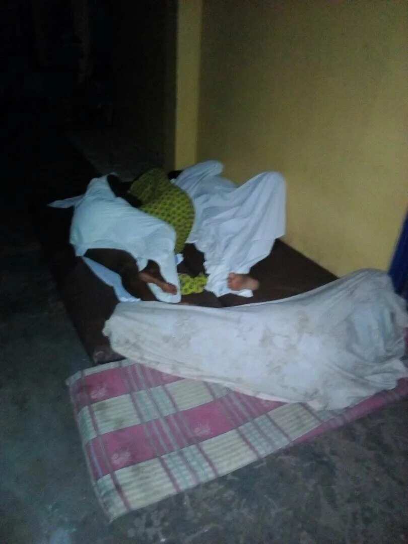 Some students of Benkum SHS students reportedly sleeping outside / Facebook (Nana Kwame Opoku-Jackson)