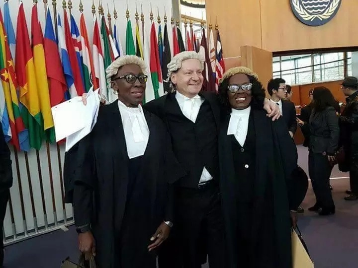 Photos: Gloria Akufo, Marietta Oppong work together on Ghana-Cote D'Ivoire case