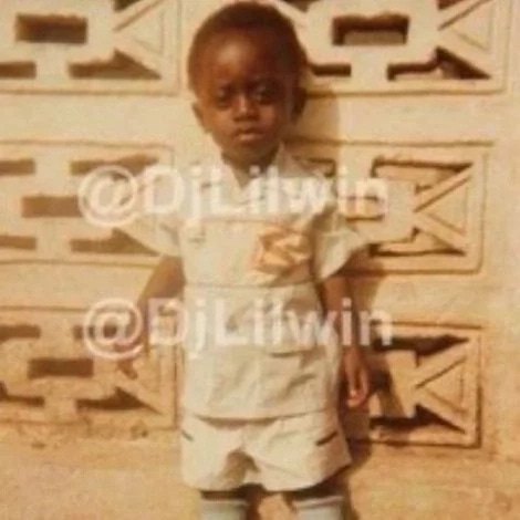 Throwback photo of Lil Win as a little boy