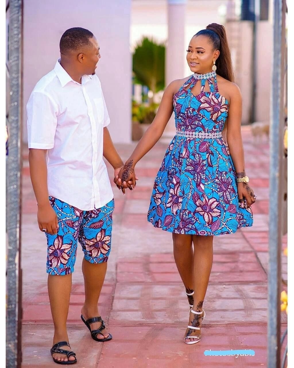 african print styles for couples, african print styles, couples african wear