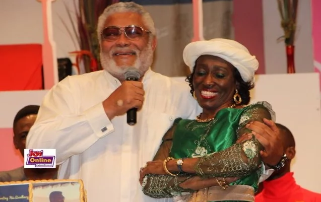 Former Ghanaian president and first lady