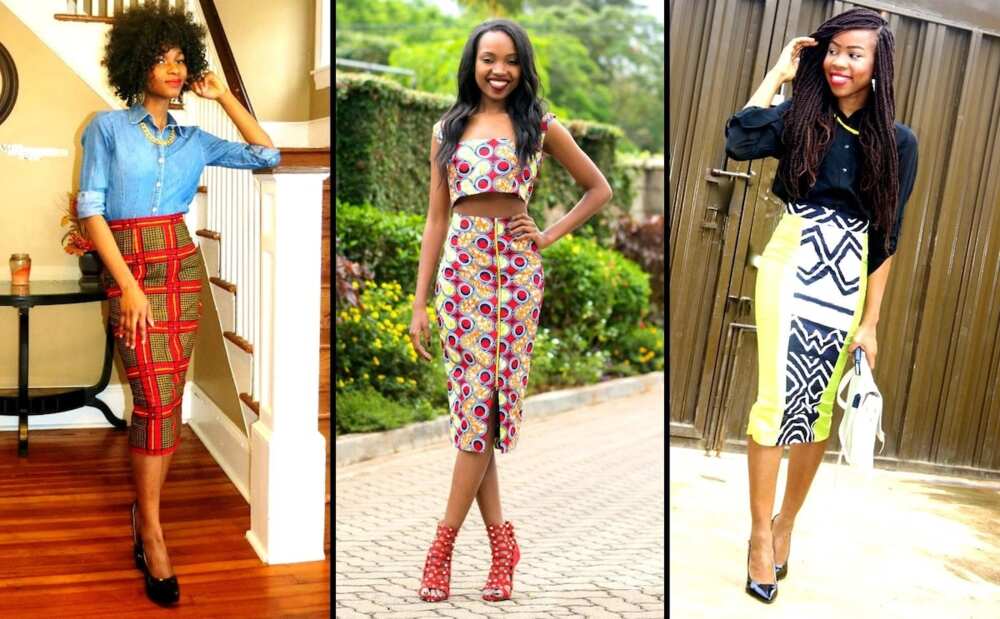 african print skirts styles