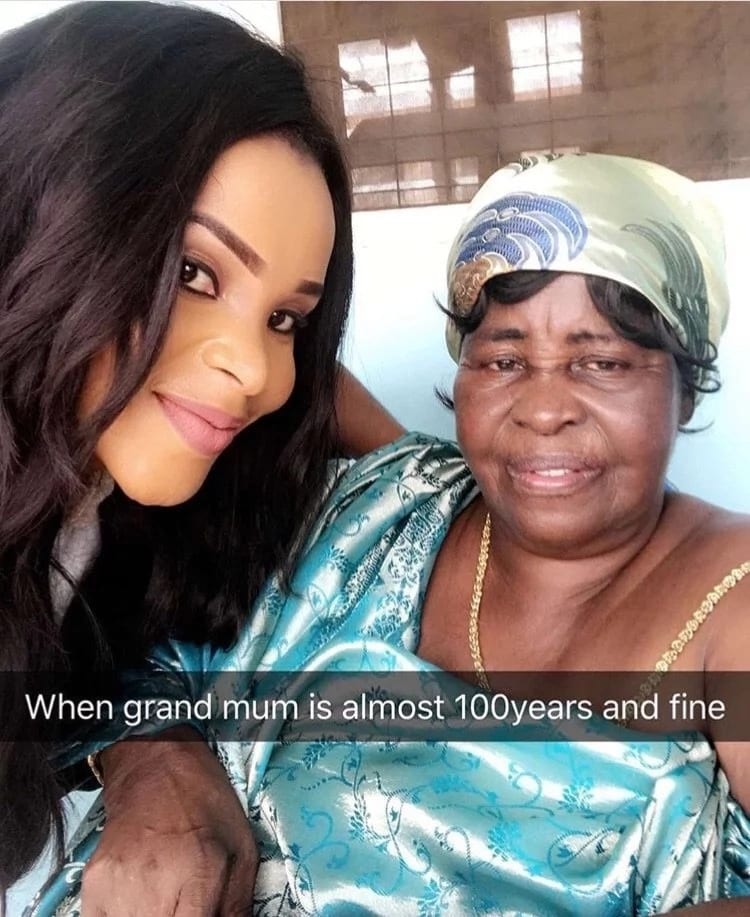 Benedicta Gafah celebrates her 100-year-old grandma in style