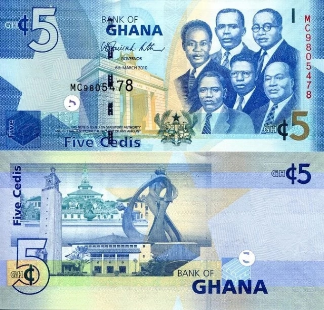 New 5 cedi notes hits Ghanaian market on March 7