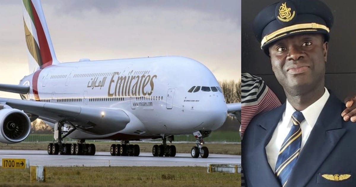 Captain Quainoo announces take off in Twi as he flies world's biggest plane to Accra (Video)
