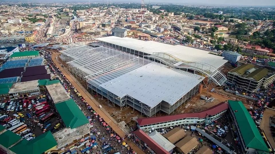 Photos: Revamped Kumasi Central Market taking shape after fire outbreak