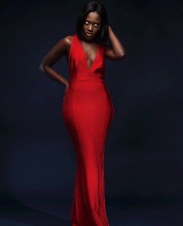 Fella Makafui has ‘done it again’ with another ‘hot’ dress and pose for Valentine