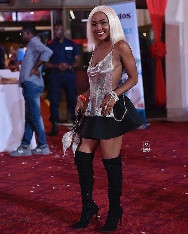Rosemond Brown in the 'controversial' dress she wore to the 2018 VGMAs