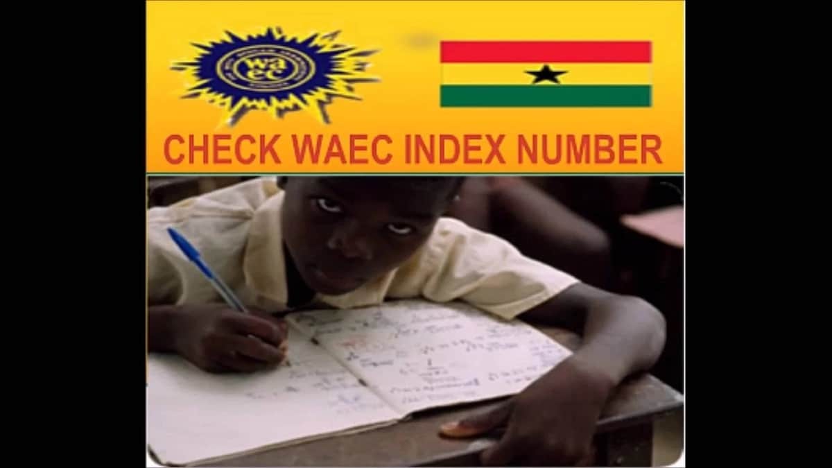 What is my WAEC Ghana index number?