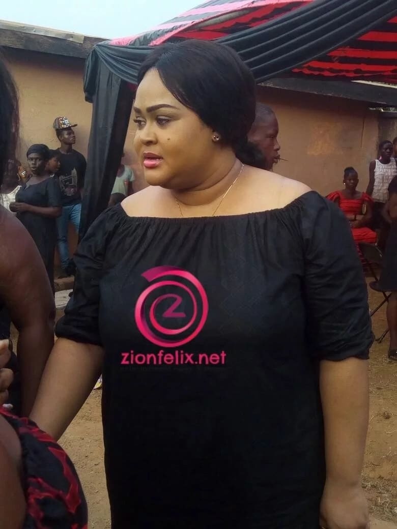 Vivian Jill Lawrence at Maame Serwaa's mother's funeral