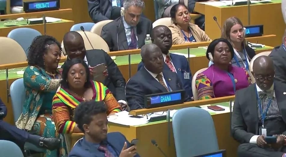 Video: Otiko Djaba and Abu Jinapor spotted taking fun selfies during Akufo-Addo's UN address